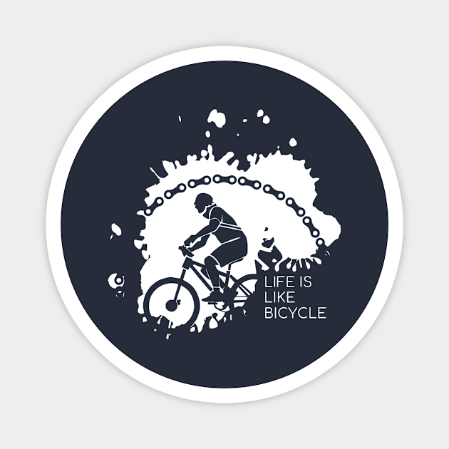 life is like bicycle Magnet by herubintang